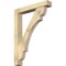 Ekena Millwork Olympic Block Rough Sawn Bracket w/ Offset Brace, Douglas Fir, 6"W x 36"D x 48"H BKT0604X36X48OLY05RDF - alternate 1